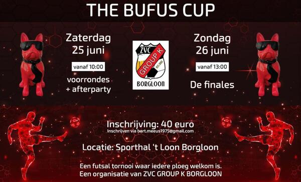 DE BUFUS CUP GAAT DOOR OP 25 & 26 JUNI 2022